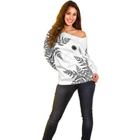 Custom New Zealand Football Off Shoulder Sweater Aotearoa Pride LT05 - Polynesian Pride