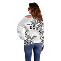 Custom New Zealand Football Off Shoulder Sweater Aotearoa Pride LT05 - Polynesian Pride