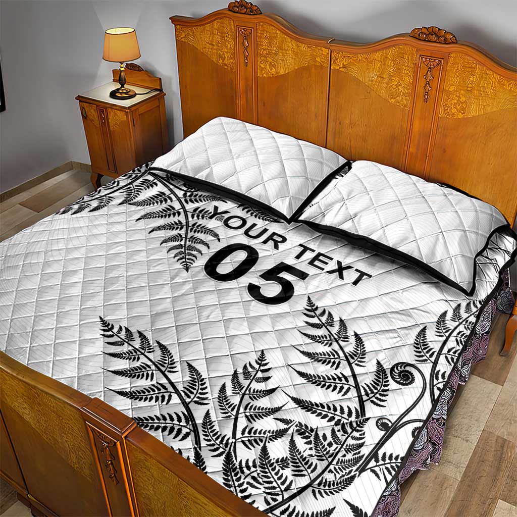 Custom New Zealand Football Quilt Bed Set Aotearoa Pride - Polynesian Pride