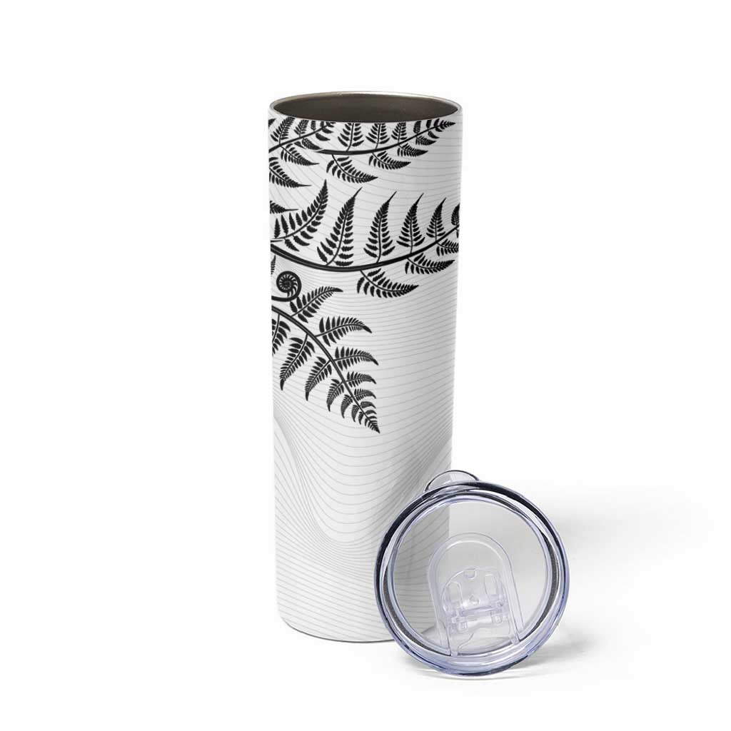 Custom New Zealand Football Skinny Tumbler Aotearoa Pride LT05 - Polynesian Pride