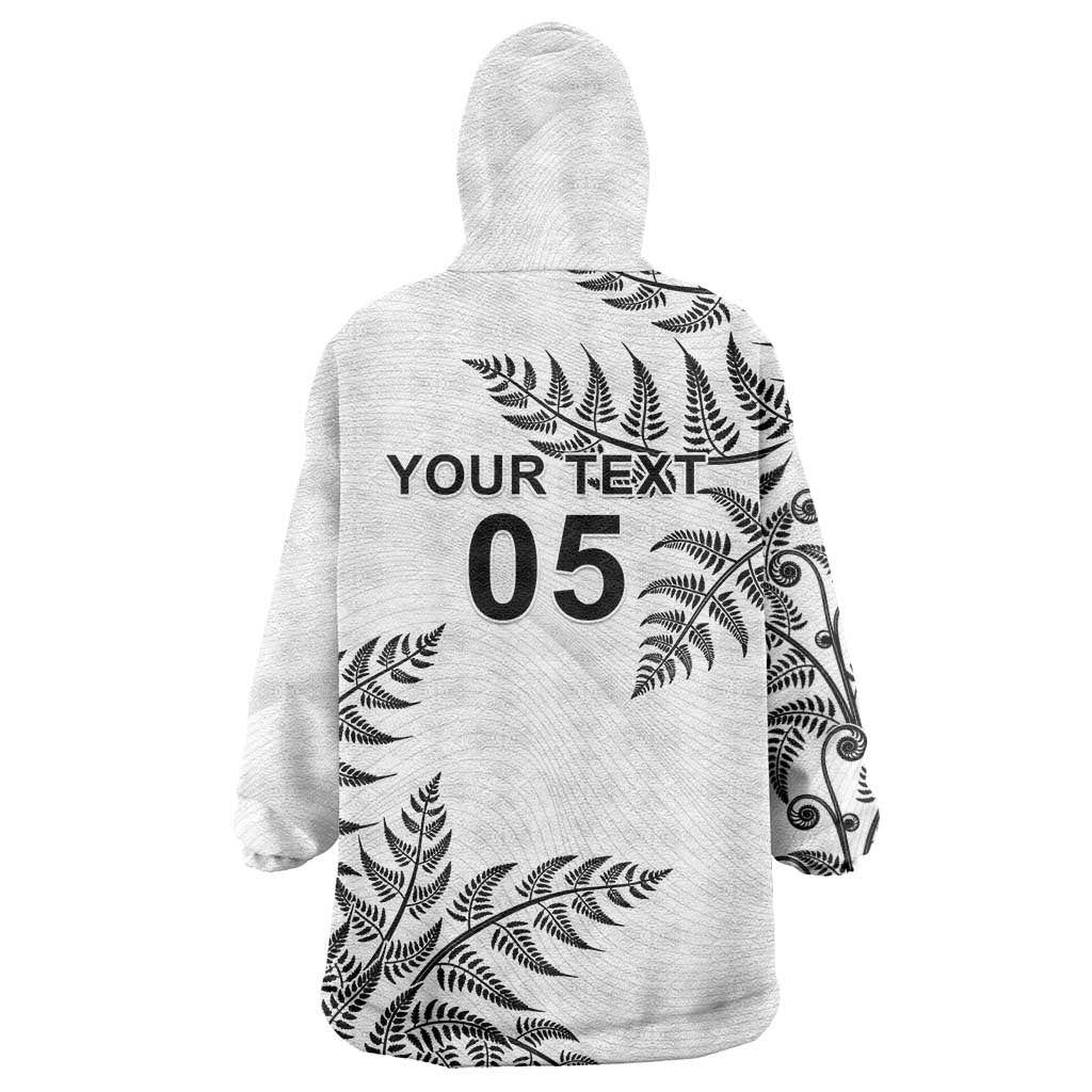 Custom New Zealand Football Wearable Blanket Hoodie Aotearoa Pride LT05 - Polynesian Pride