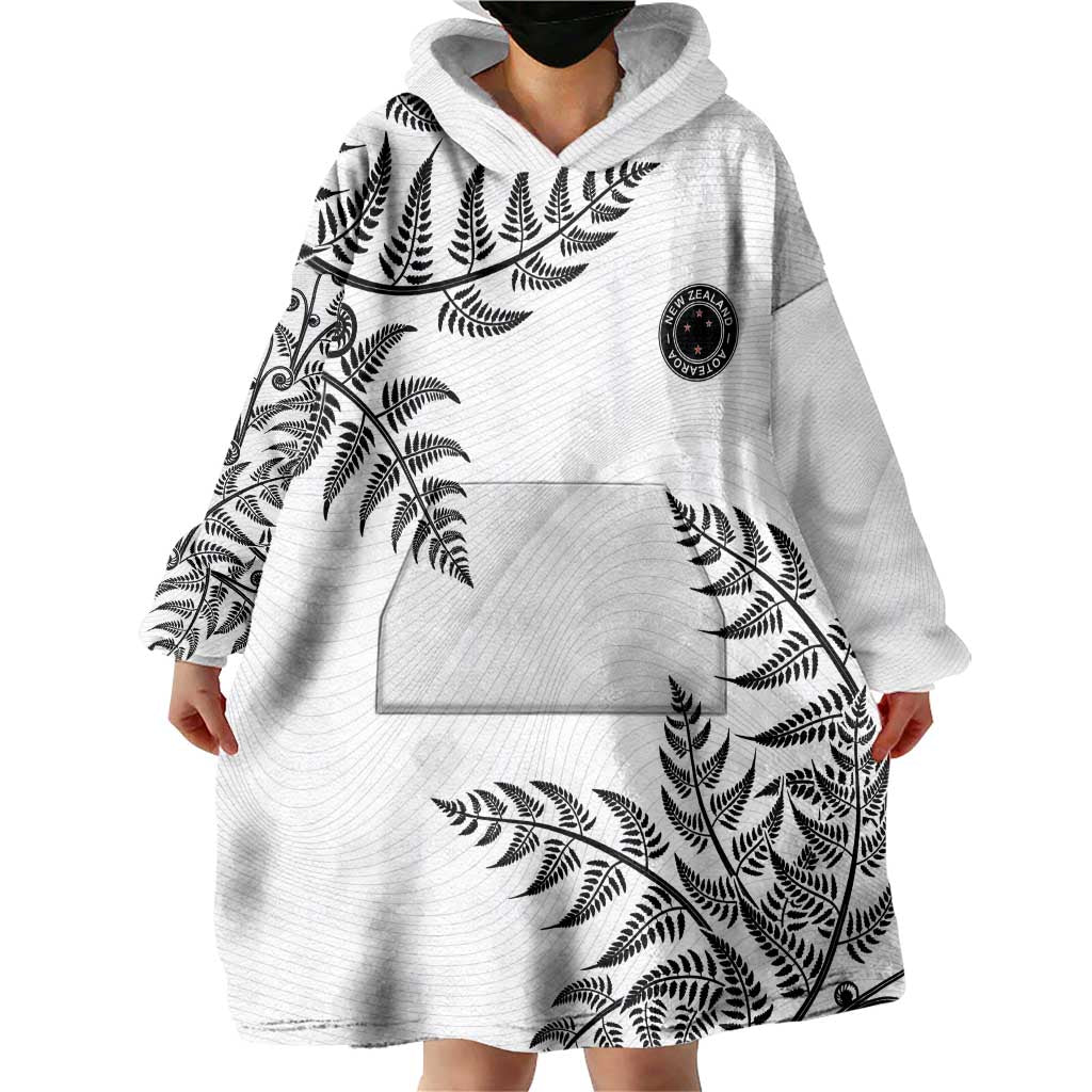 Custom New Zealand Football Wearable Blanket Hoodie Aotearoa Pride LT05 - Polynesian Pride