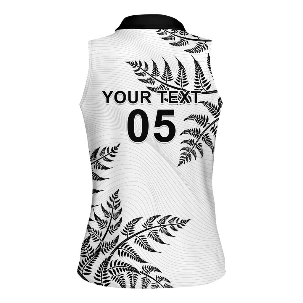 Custom New Zealand Football Women Sleeveless Polo Shirt Aotearoa Pride LT05 - Polynesian Pride