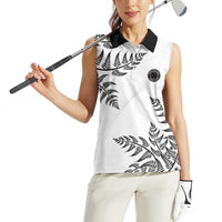 Custom New Zealand Football Women Sleeveless Polo Shirt Aotearoa Pride LT05 - Polynesian Pride