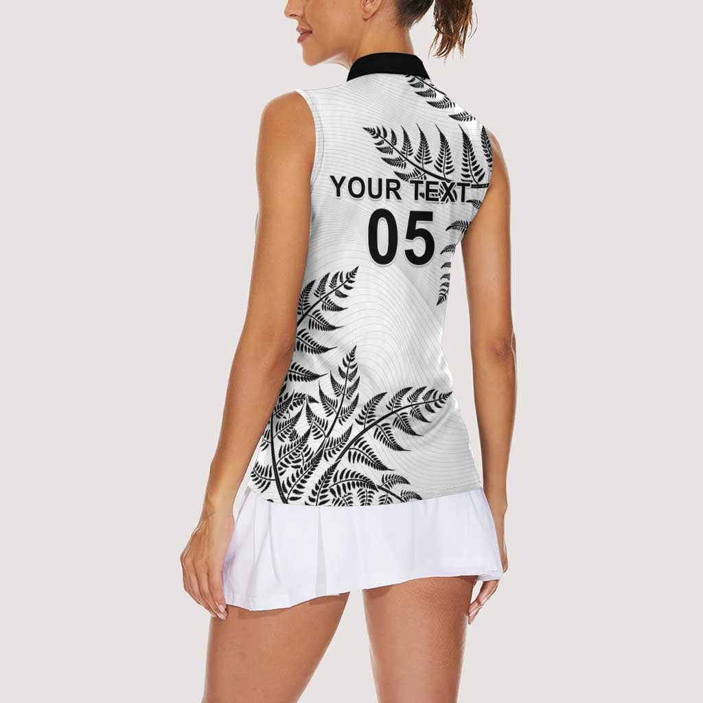 Custom New Zealand Football Women Sleeveless Polo Shirt Aotearoa Pride LT05 - Polynesian Pride