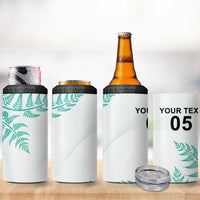 Custom New Zealand Football 4 in 1 Can Cooler Tumbler Aotearoa Pride Aqua Version LT05 - Polynesian Pride