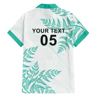 Custom New Zealand Football Family Matching Puletasi and Hawaiian Shirt Aotearoa Pride Aqua Version LT05 - Polynesian Pride