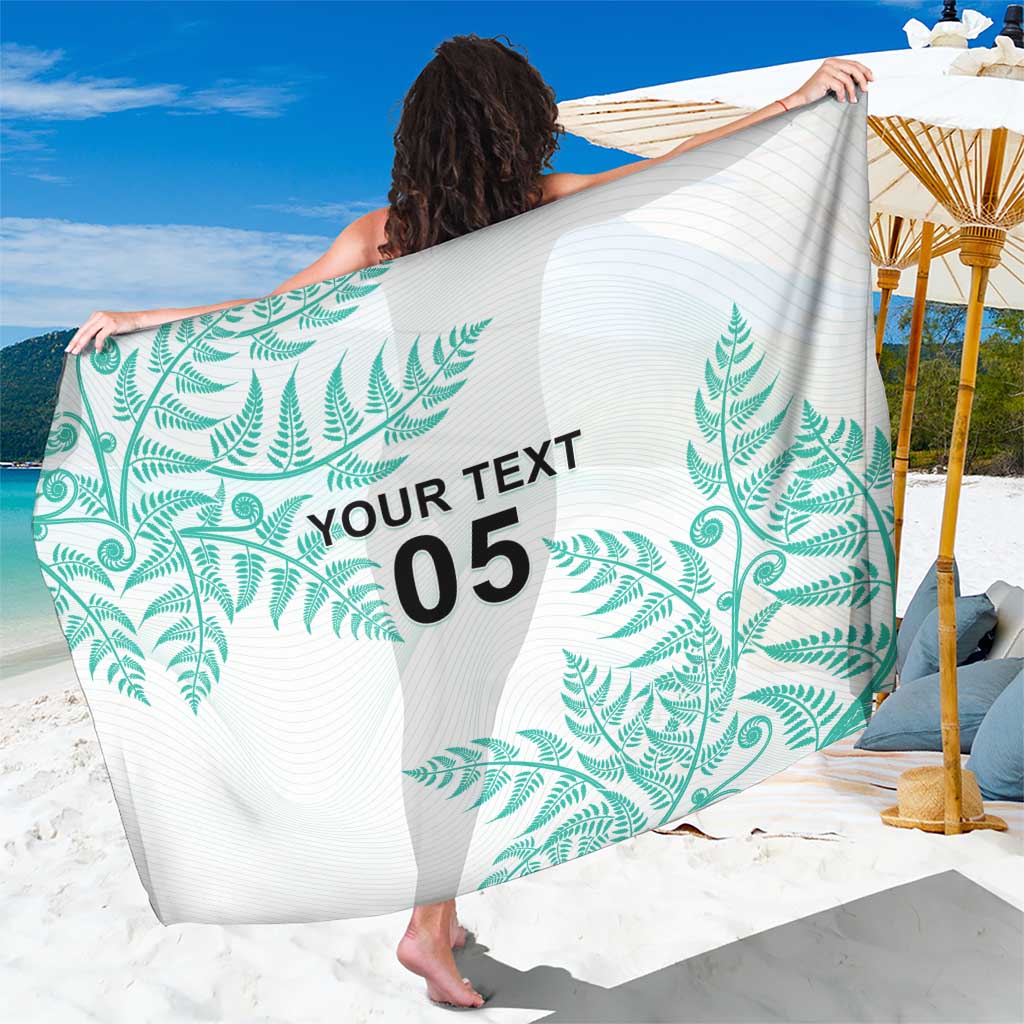 Custom New Zealand Football Sarong Aotearoa Pride Aqua Version LT05 One Size 44 x 66 inches Aqua - Polynesian Pride