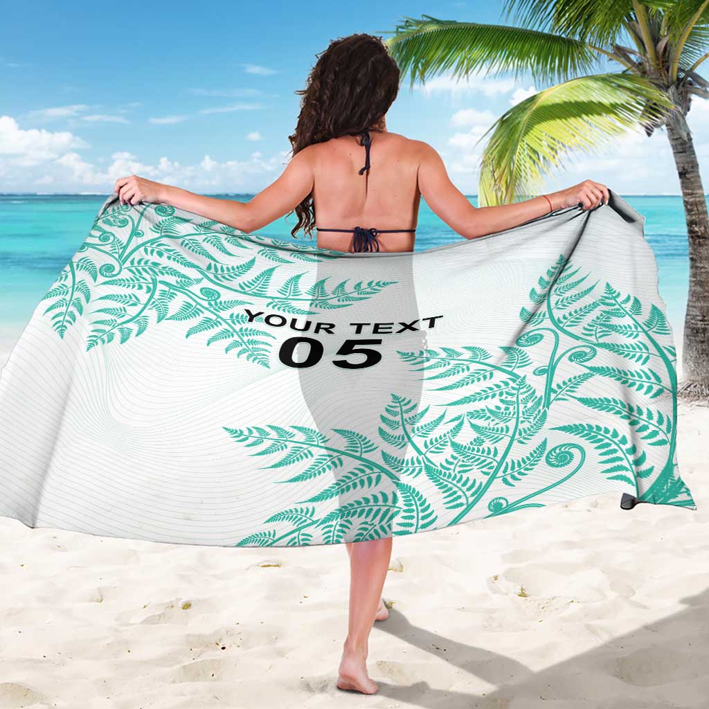 Custom New Zealand Football Sarong Aotearoa Pride Aqua Version LT05 - Polynesian Pride
