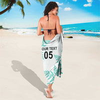 Custom New Zealand Football Sarong Aotearoa Pride Aqua Version LT05 - Polynesian Pride