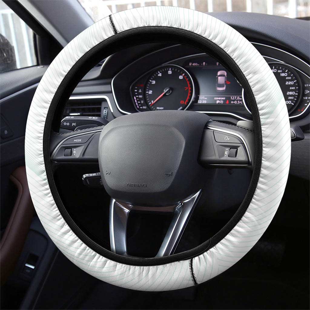 New Zealand Football Steering Wheel Cover Aotearoa Pride Aqua Version LT05 - Polynesian Pride