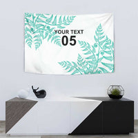 Custom New Zealand Football Tapestry Aotearoa Pride Aqua Version - Polynesian Pride