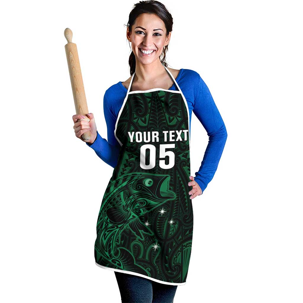 Custom New Zealand Fishing Apron Maori Tribal Pattern - Polynesian Pride