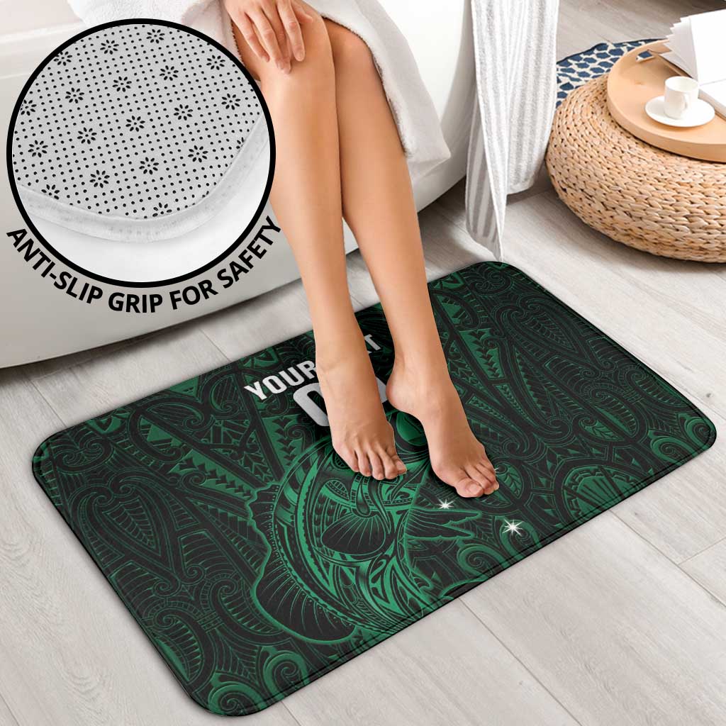 Custom New Zealand Fishing Bathroom Set Maori Tribal Pattern - Polynesian Pride