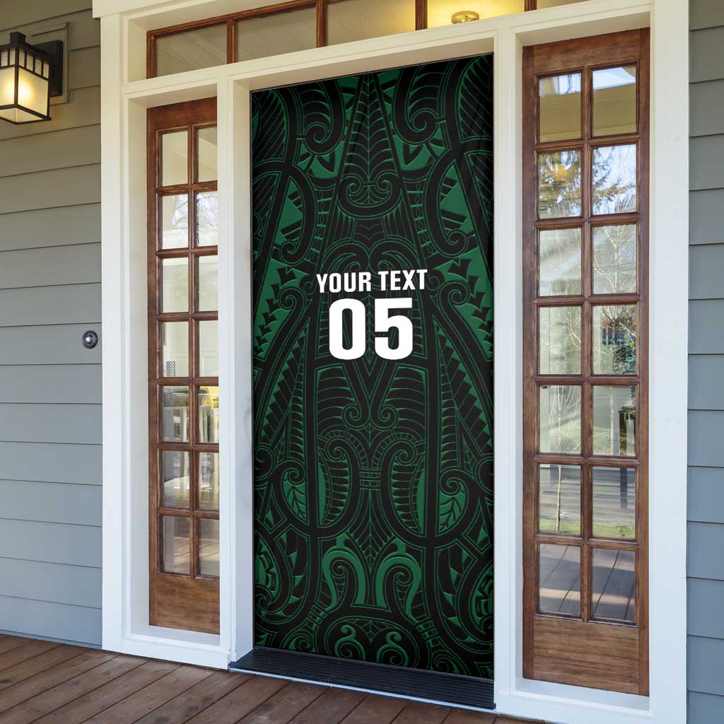 Custom New Zealand Fishing Door Cover Maori Tribal Pattern - Polynesian Pride