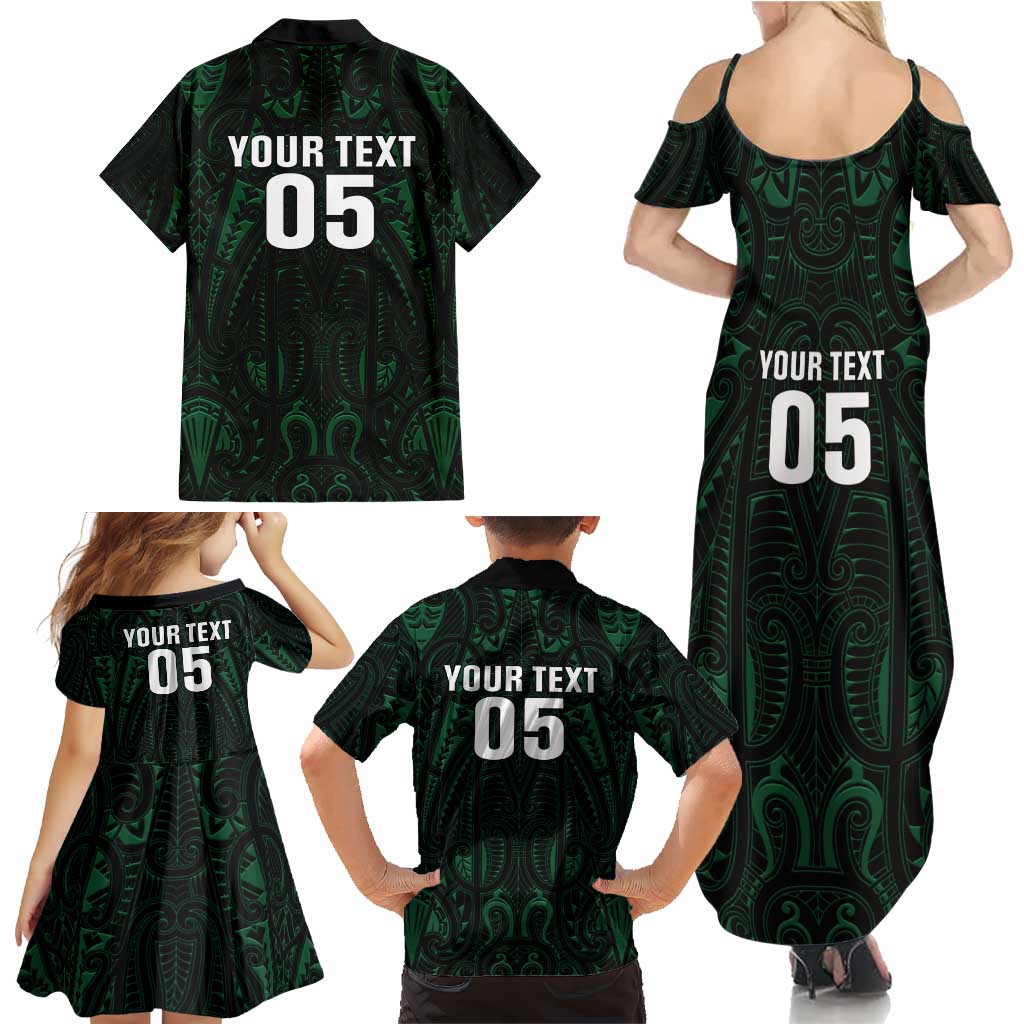 Custom New Zealand Fishing Family Matching Summer Maxi Dress and Hawaiian Shirt Maori Tribal Pattern LT05 - Polynesian Pride
