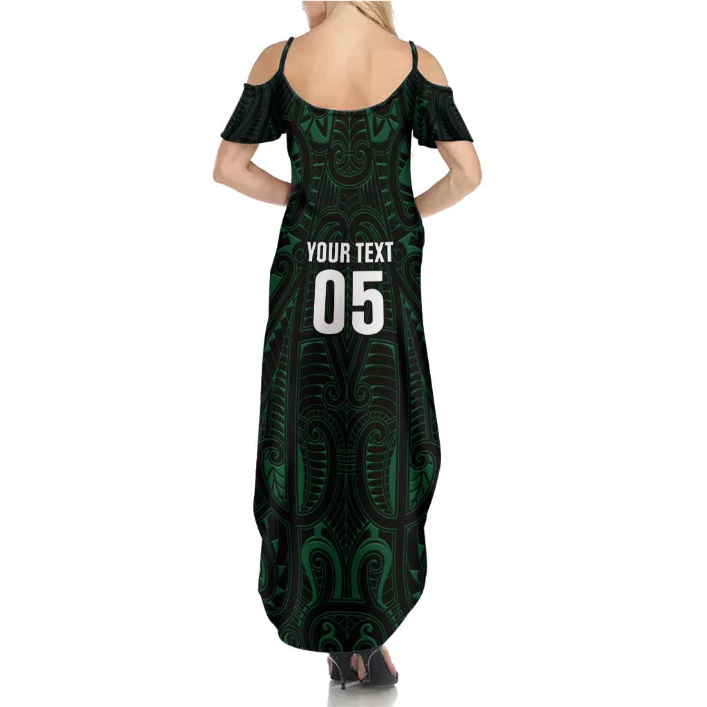 Custom New Zealand Fishing Family Matching Summer Maxi Dress and Hawaiian Shirt Maori Tribal Pattern LT05 - Polynesian Pride
