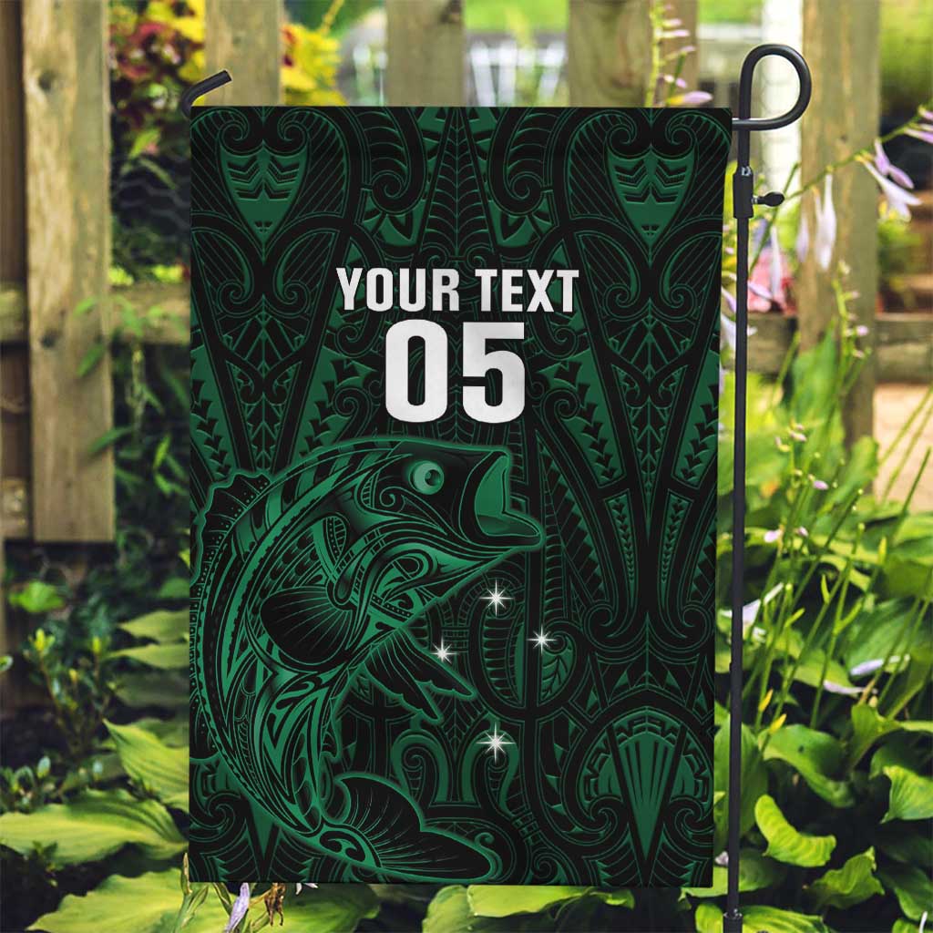 Custom New Zealand Fishing Garden Flag Maori Tribal Pattern - Polynesian Pride