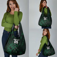 Custom New Zealand Fishing Grocery Bag Maori Tribal Pattern - Polynesian Pride