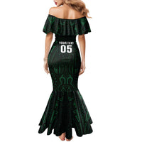Custom New Zealand Fishing Mermaid Dress Maori Tribal Pattern LT05 - Polynesian Pride