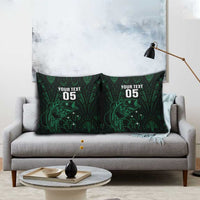 Custom New Zealand Fishing Pillow Cover Maori Tribal Pattern - Polynesian Pride