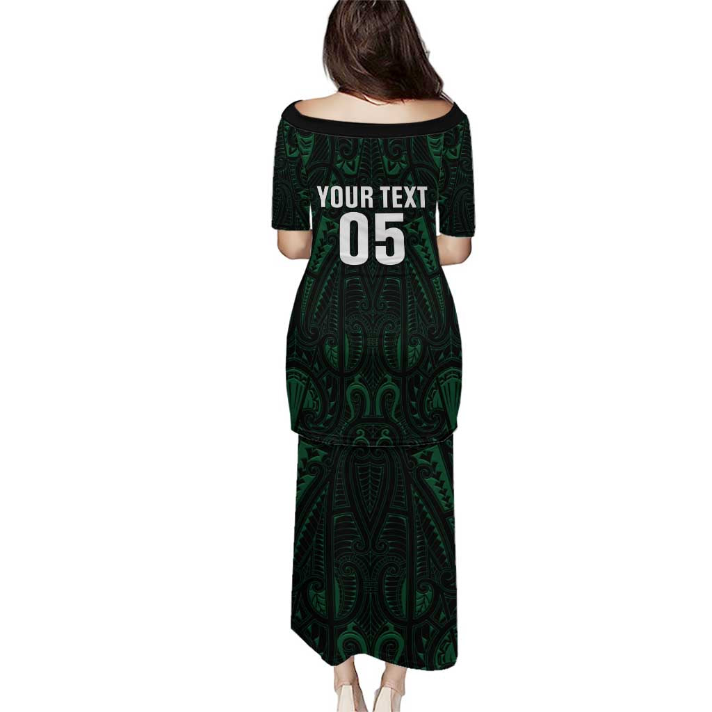 Custom New Zealand Fishing Puletasi Maori Tribal Pattern - Polynesian Pride
