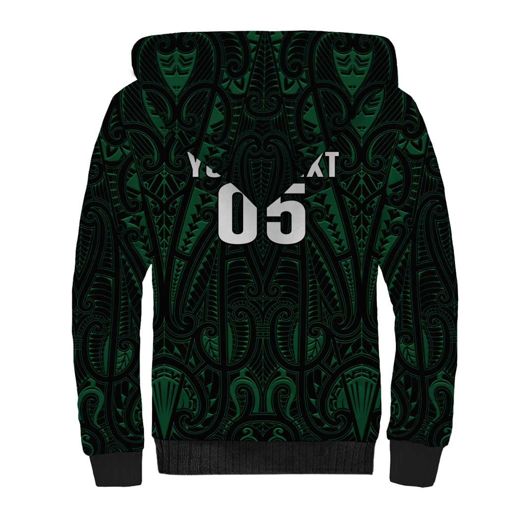 Custom New Zealand Fishing Sherpa Hoodie Maori Tribal Pattern LT05 - Polynesian Pride