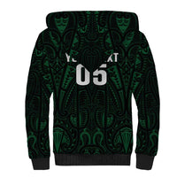 Custom New Zealand Fishing Sherpa Hoodie Maori Tribal Pattern LT05 - Polynesian Pride