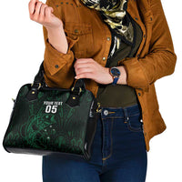 Custom New Zealand Fishing Shoulder Handbag Maori Tribal Pattern - Polynesian Pride