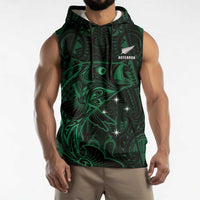 Custom New Zealand Fishing Sleeveless Hoodie Maori Tribal Pattern LT05 - Polynesian Pride