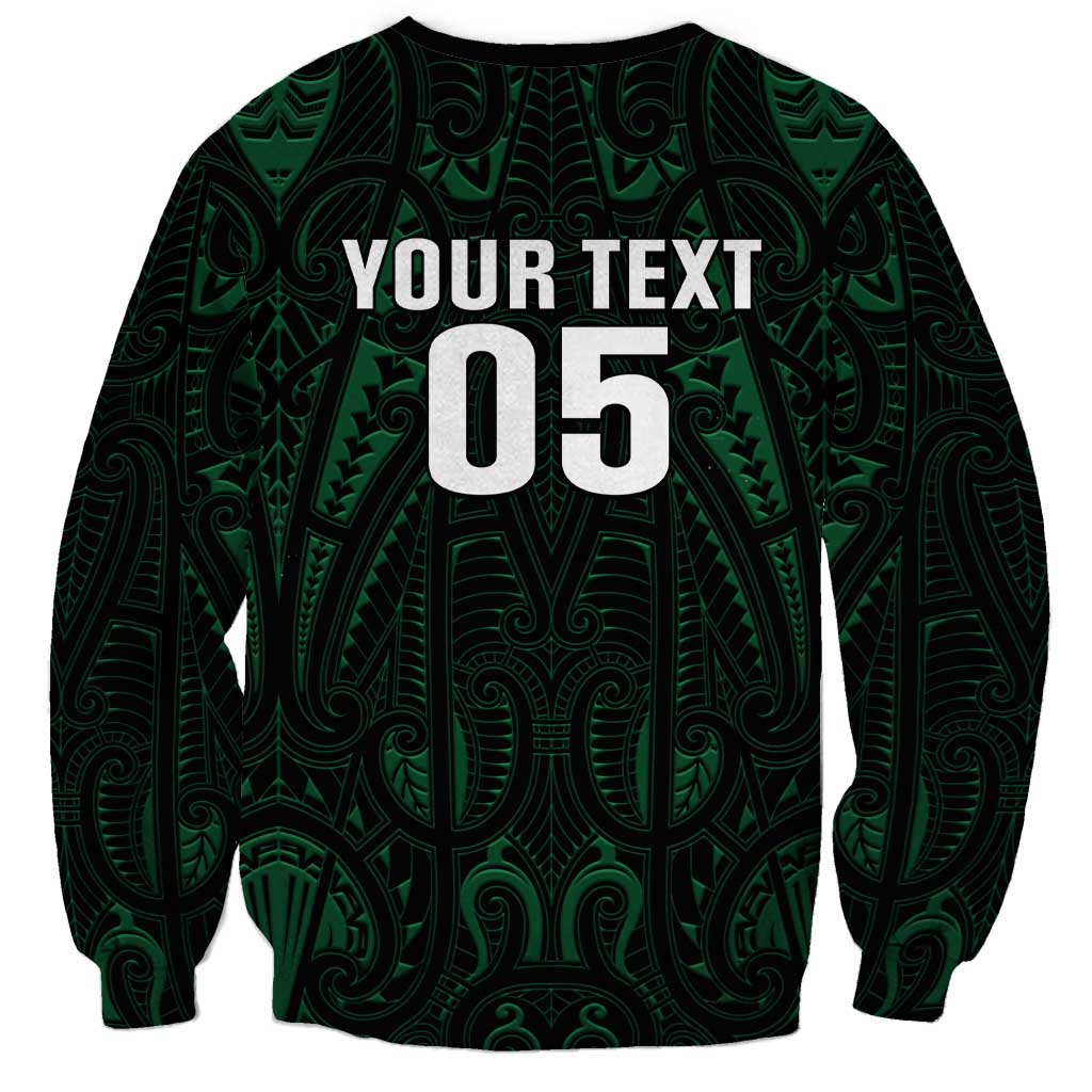 Custom New Zealand Fishing Sweatshirt Maori Tribal Pattern - Polynesian Pride