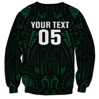 Custom New Zealand Fishing Sweatshirt Maori Tribal Pattern - Polynesian Pride
