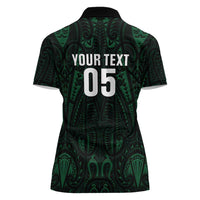 Custom New Zealand Fishing Women Polo Shirt Maori Tribal Pattern LT05 - Polynesian Pride