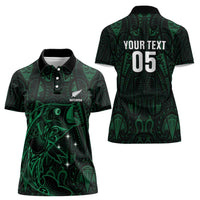 Custom New Zealand Fishing Women Polo Shirt Maori Tribal Pattern LT05 - Polynesian Pride
