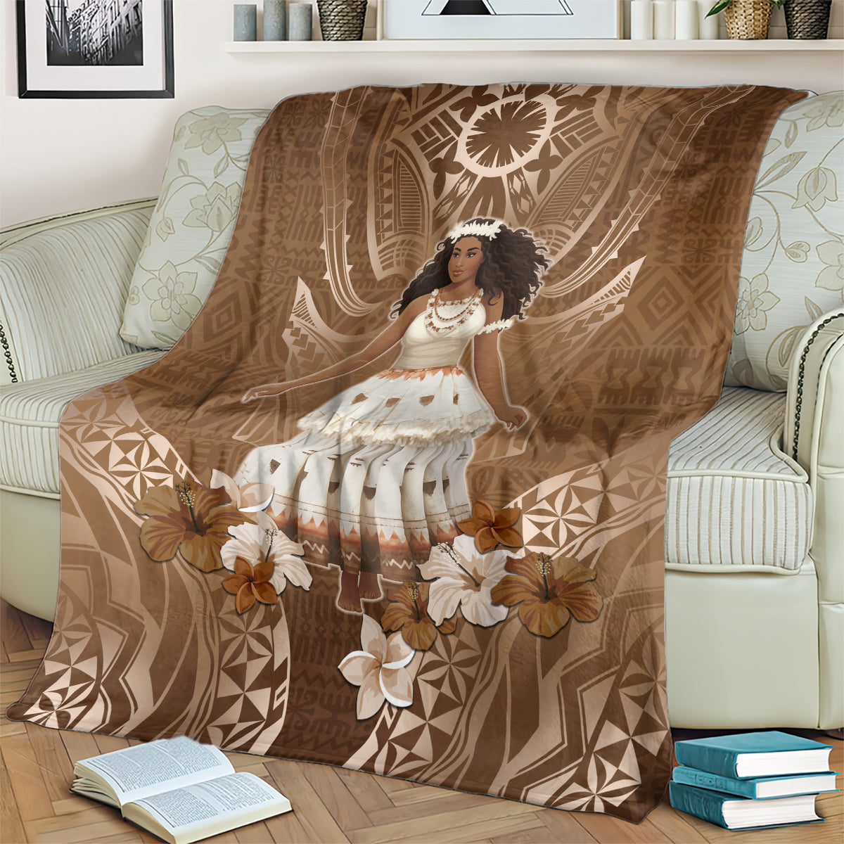Bula Fiji Women's Day Blanket With Fijian Tapa Pattern LT05 - Polynesian Pride