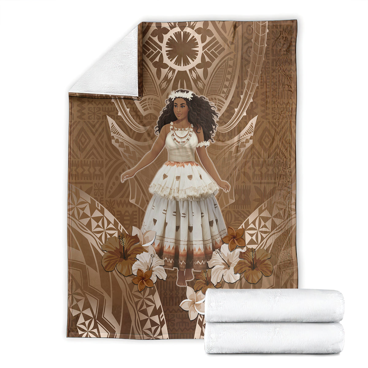 Bula Fiji Women's Day Blanket With Fijian Tapa Pattern LT05 - Polynesian Pride