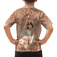 Hawaii Women's Day Kid Hawaiian Shirt With Polynesian Pattern LT05 - Polynesian Pride