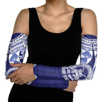 Personalised Tonga Queen Salote College Arm Sleeves Centenary Navy Version