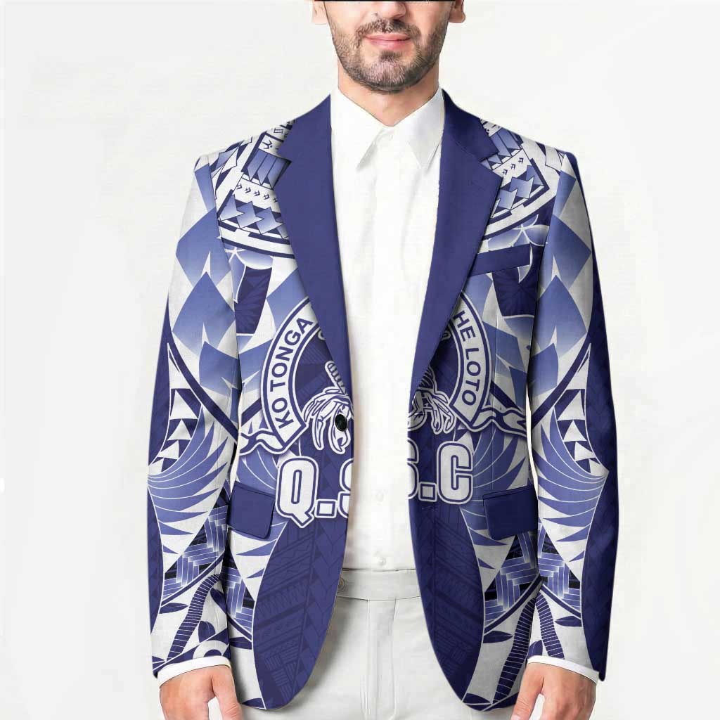 Personalised Tonga Queen Salote College Blazer Centenary Navy Version