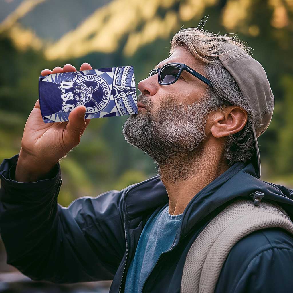 Personalised Tonga Queen Salote College 4 in 1 Can Cooler Tumbler Centenary Navy Version