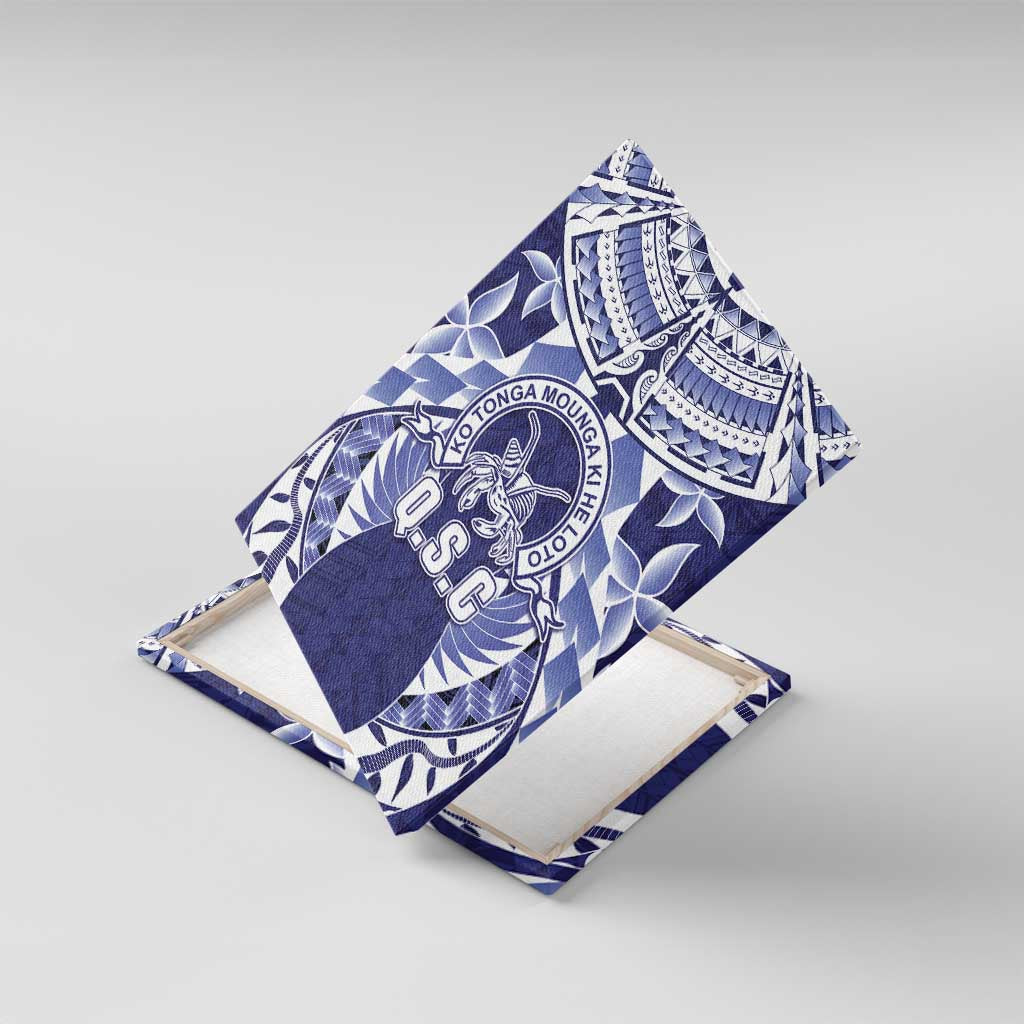 Tonga Queen Salote College Canvas Wall Art Centenary Navy Version