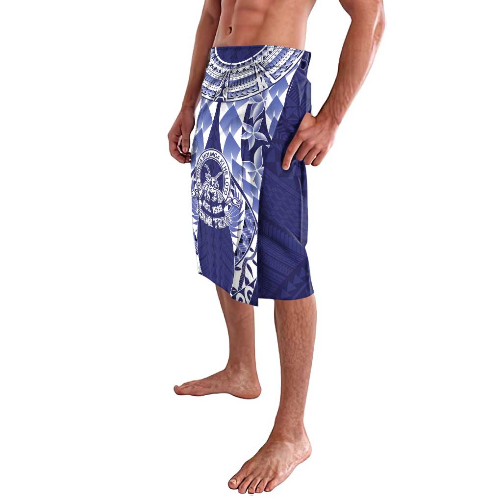 Personalised Tonga Queen Salote College Lavalava Centenary Navy Version
