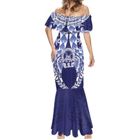 Personalised Tonga Queen Salote College Mermaid Dress Centenary Navy Version LT05 - Polynesian Pride