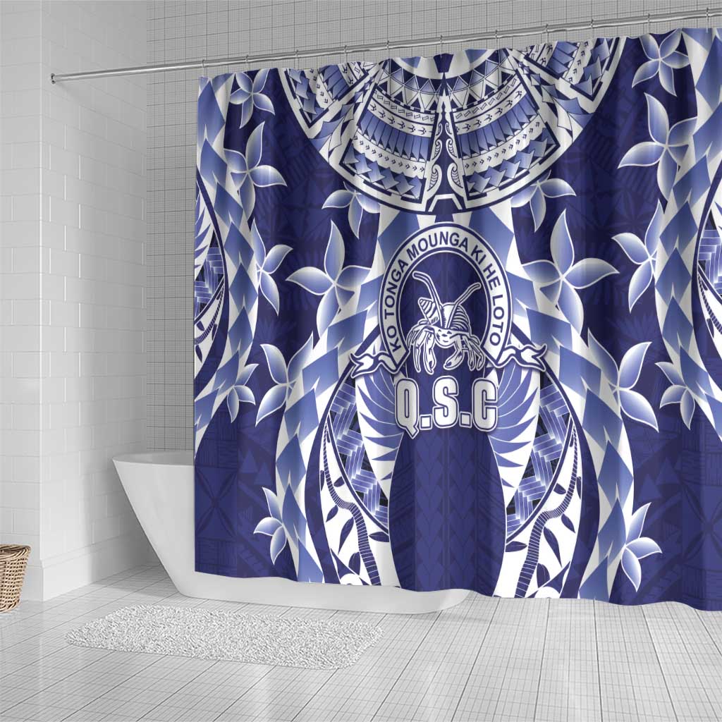 Tonga Queen Salote College Shower Curtain Centenary Navy Version