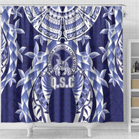 Tonga Queen Salote College Shower Curtain Centenary Navy Version