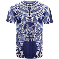 Personalised Tonga Queen Salote College T Shirt Centenary Navy Version