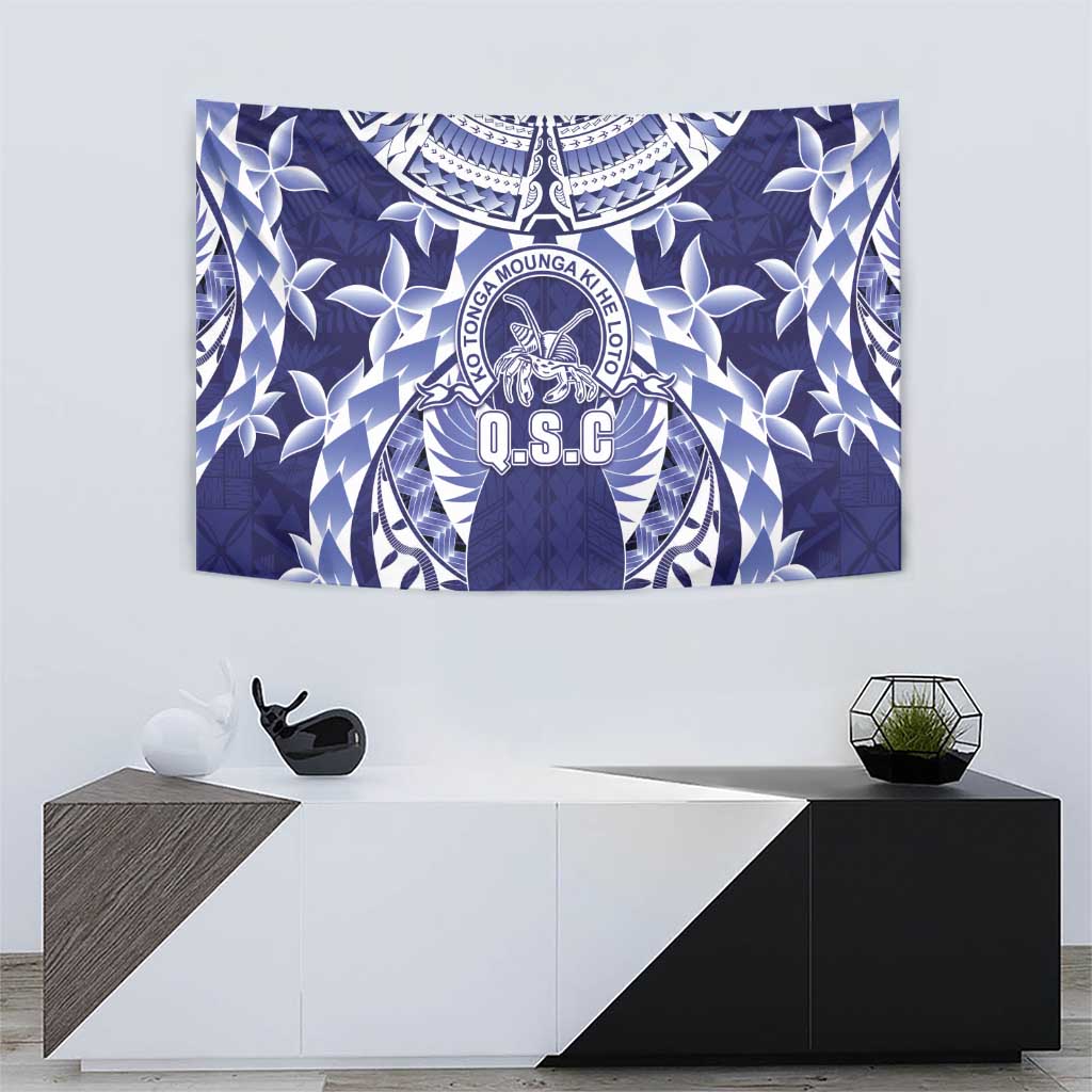 Tonga Queen Salote College Tapestry Centenary Navy Version