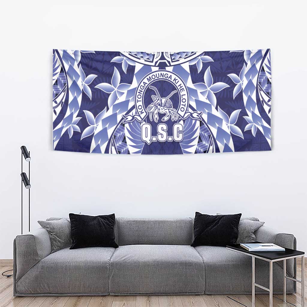 Tonga Queen Salote College Tapestry Centenary Navy Version