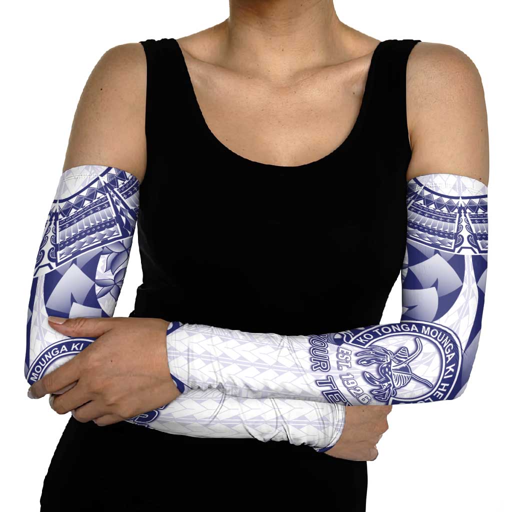 Personalised Tonga Queen Salote College Arm Sleeves Centenary White Version