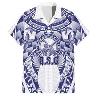 Personalised Tonga Queen Salote College Family Matching Mermaid Dress and Hawaiian Shirt Centenary White Version LT05 Dad's Shirt - Short Sleeve White - Polynesian Pride